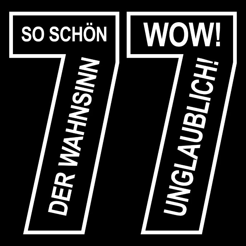 77. Geburtstag Wow Fabelhaft Lustiges M