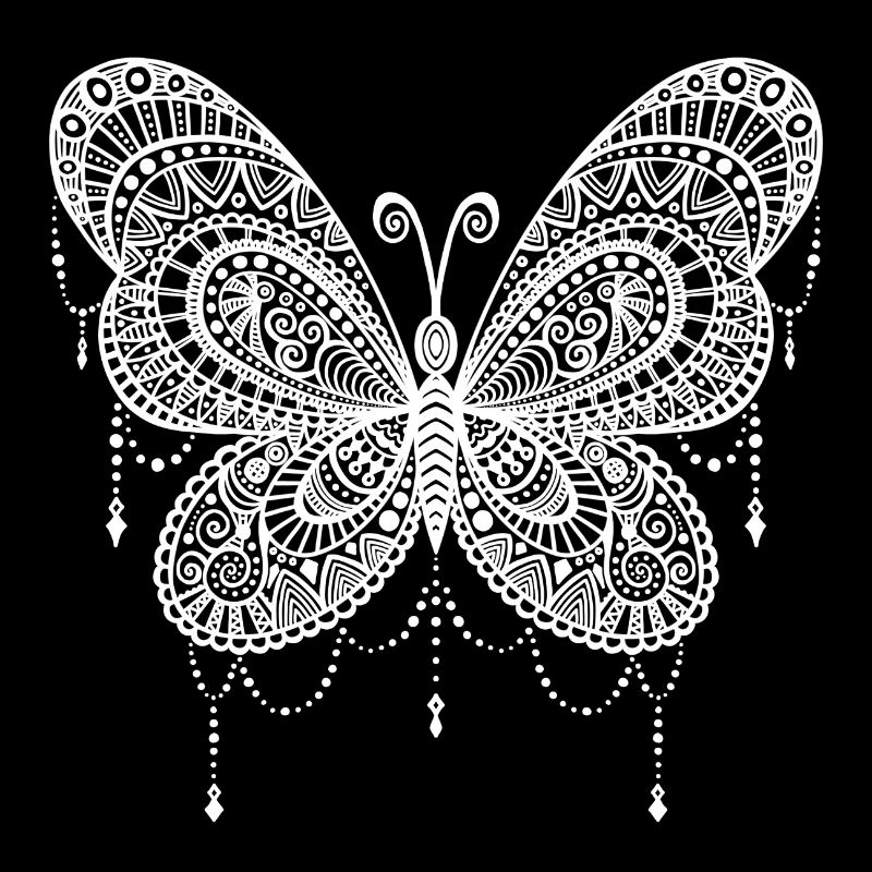 Papillon - blanc