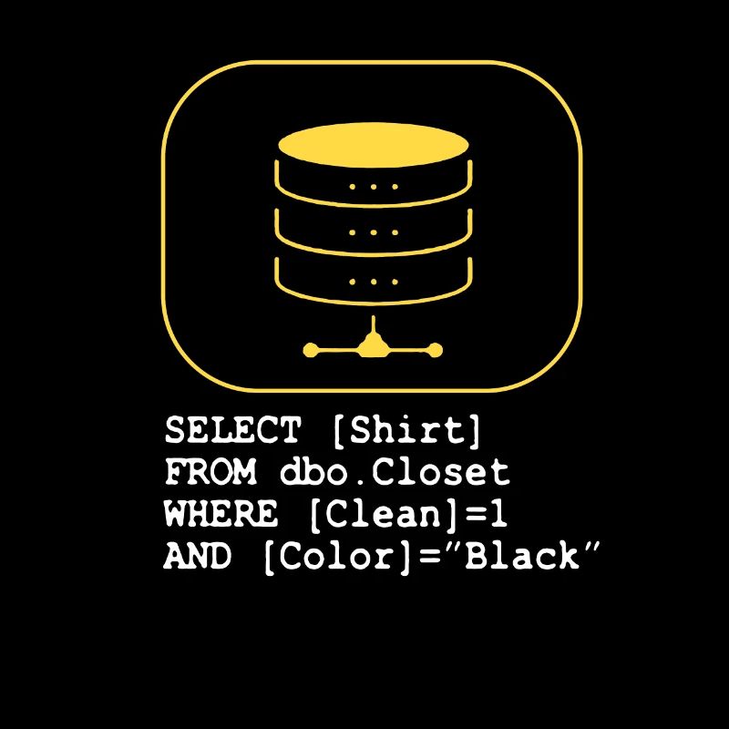 Code de base de données SQL Sarcasm Developer Gift