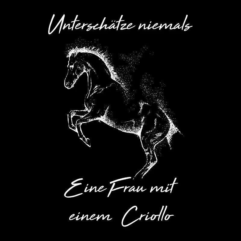 Frau Mit Criollo Pferd Reiten Ausritt