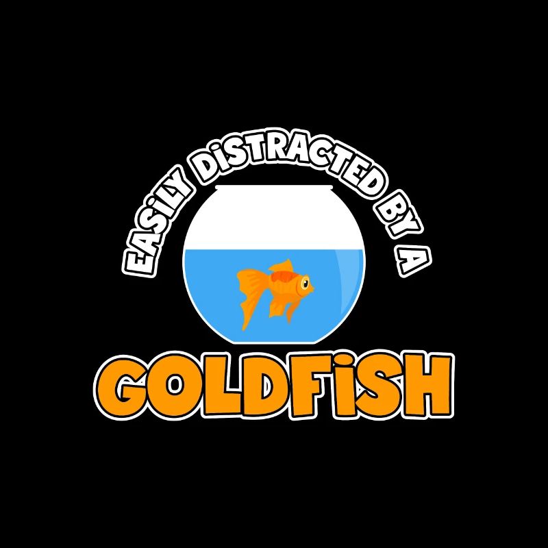 Easily distracted by a goldfish - aquarium