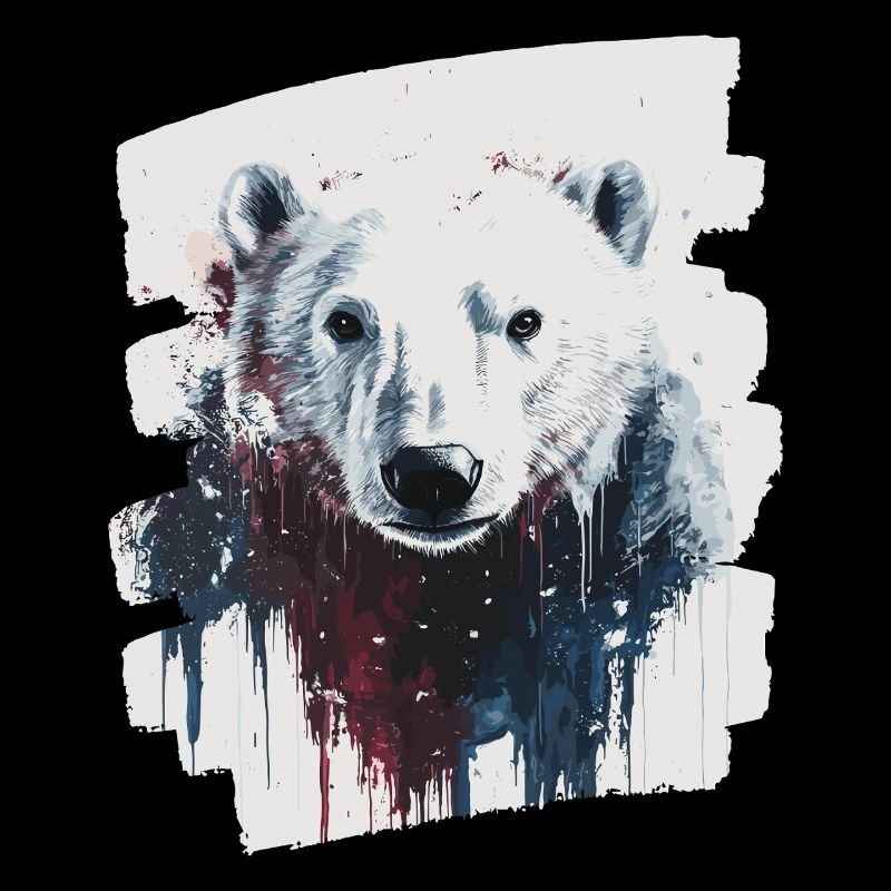 Eisbär Graffiti Sprayer