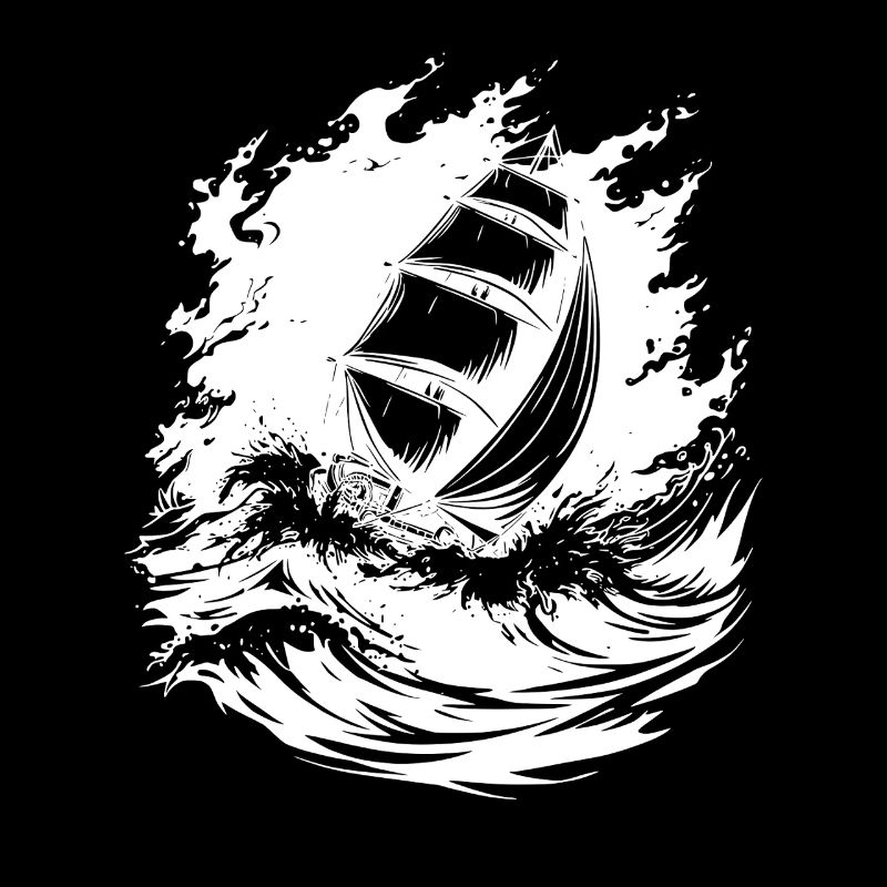 Energetic Sailing Art Sailor