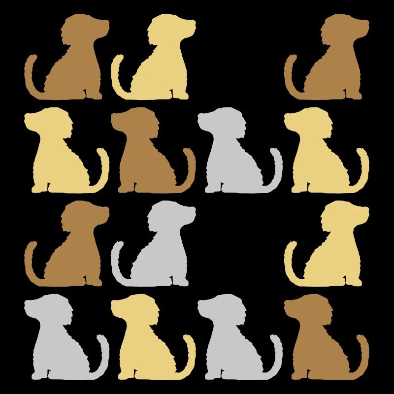 Modèle bons chiens assis