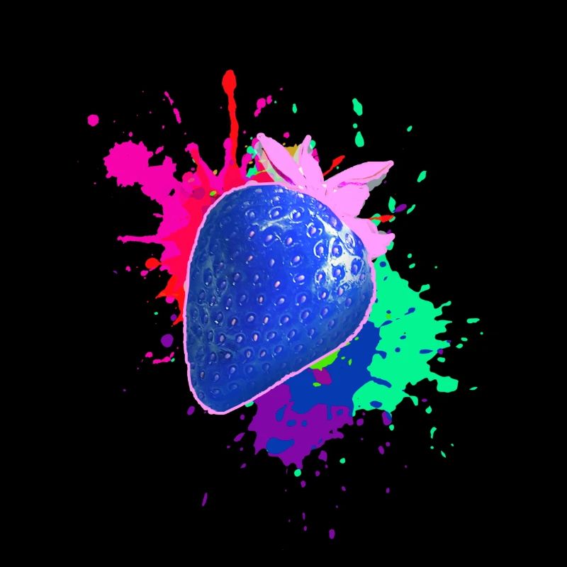 pop-art,erdbeere,farbklecks, splash