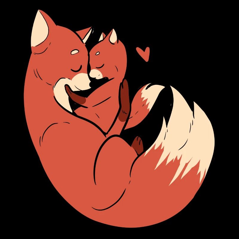 Fox Cuddle ami ou petite amie cadeau