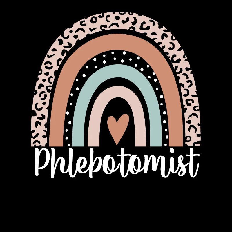Phlebotomist Regenbogenleopard Lustiger Phlebotomist