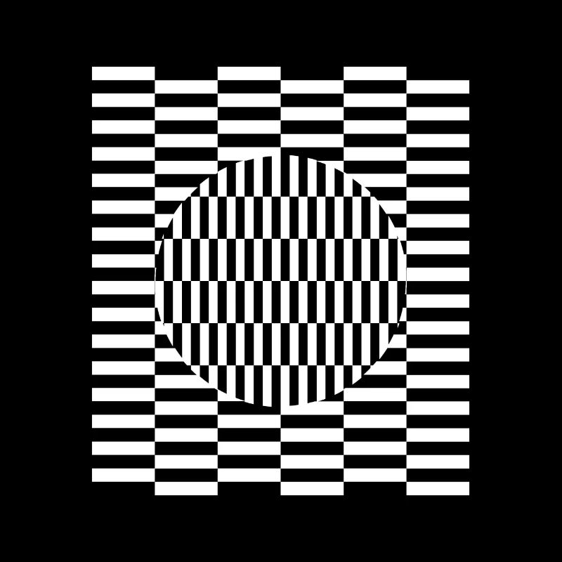 Visual grid perception illusion imagination