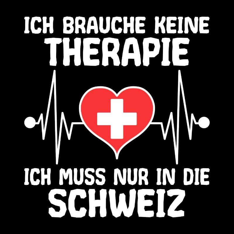 Schweiz Schweizer Flagge Kreuz Herzschlag Spruch