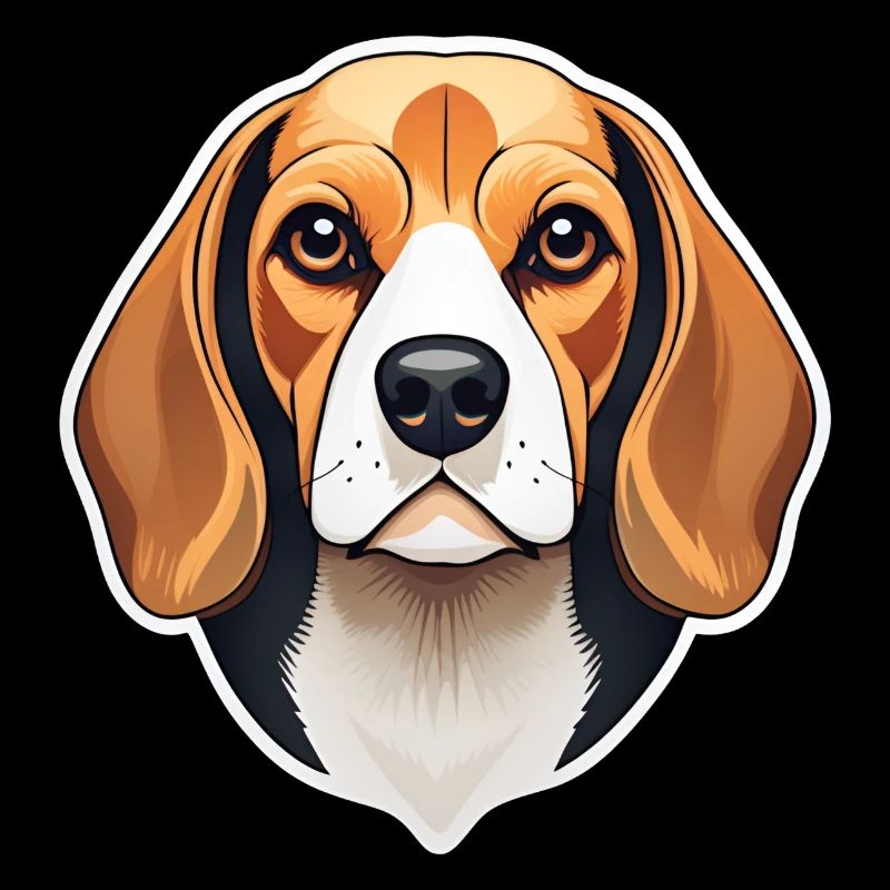 Beagle Illustration Porträt