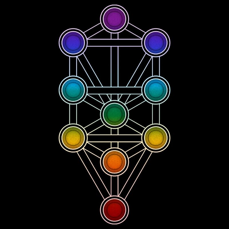 Baum des Lebens Sephiroth Chakra Kabbala Matrix