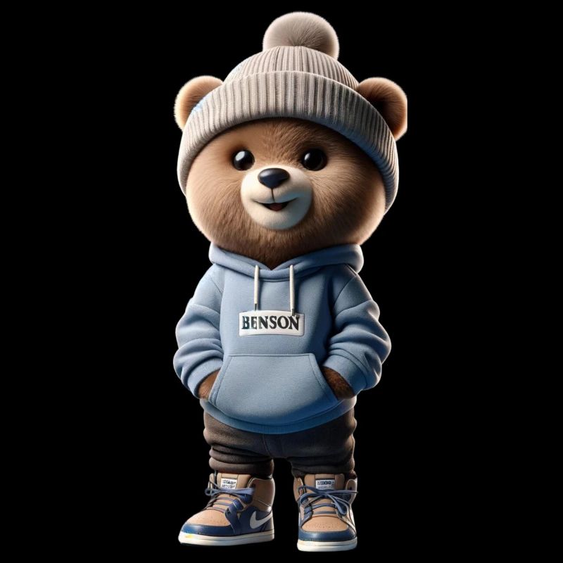 Baer mit Hoodie