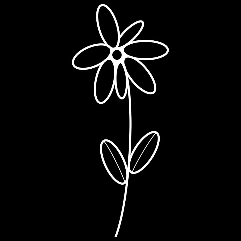 Weiße einfache Blume: isa