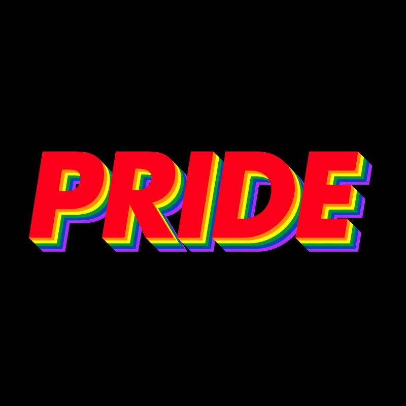 Couleurs arc-en-ciel Pride 3D