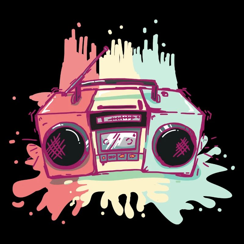 Ghetto Blaster cassette recorder