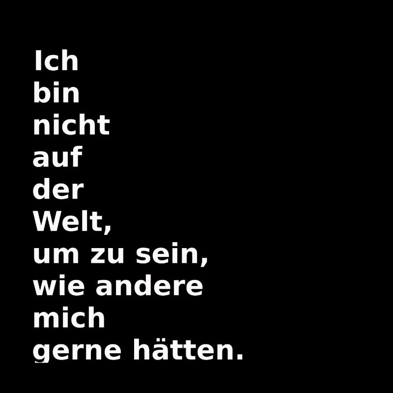 Super Spruch, einfach passend.