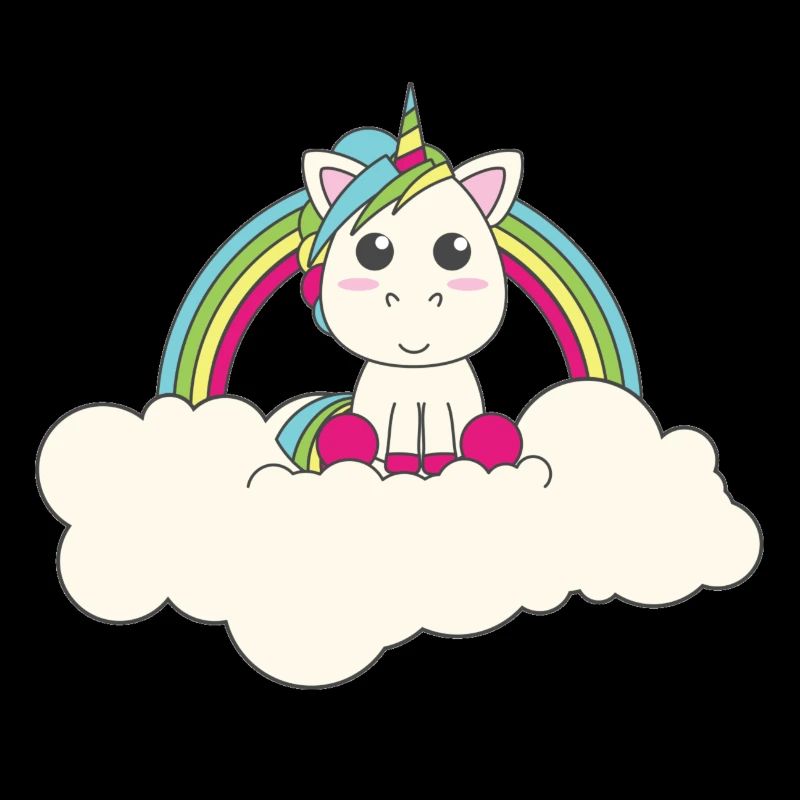 Das Regenbogenhorn auf seiner Wolke!