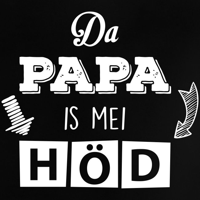 Vorschau: Da Papa is mei Höd - Baby Bio-T-Shirt