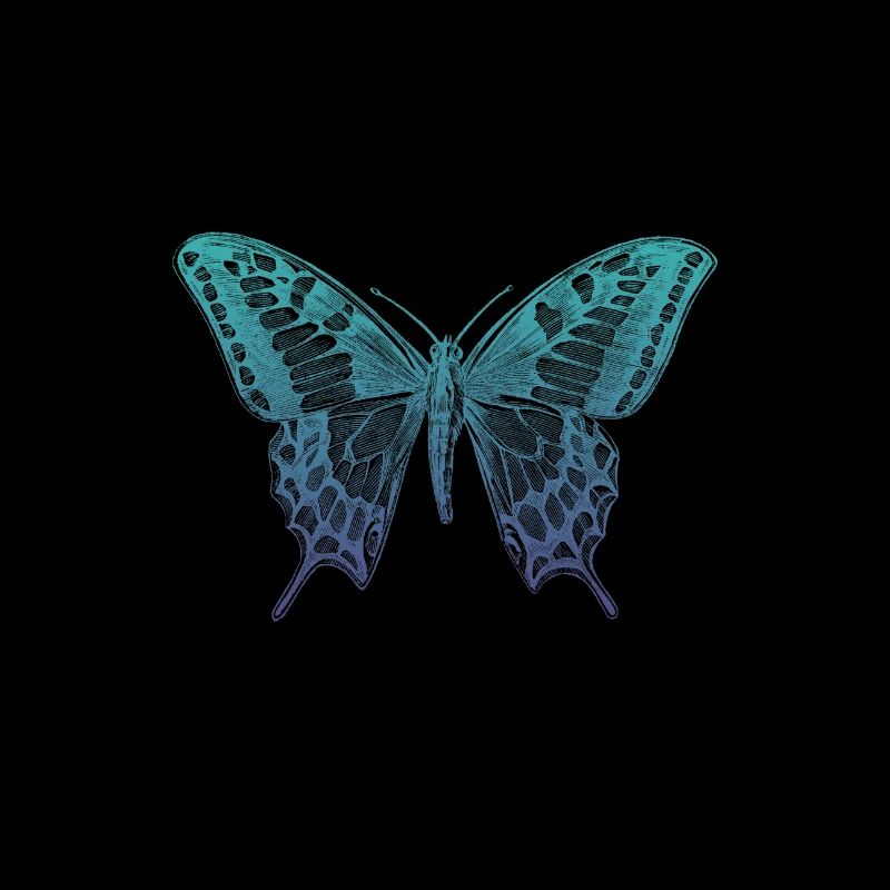 Papillon bleu machaon