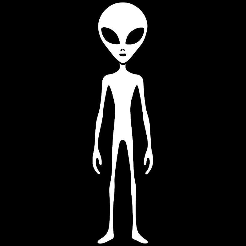 Skinny alien alien minimalist style