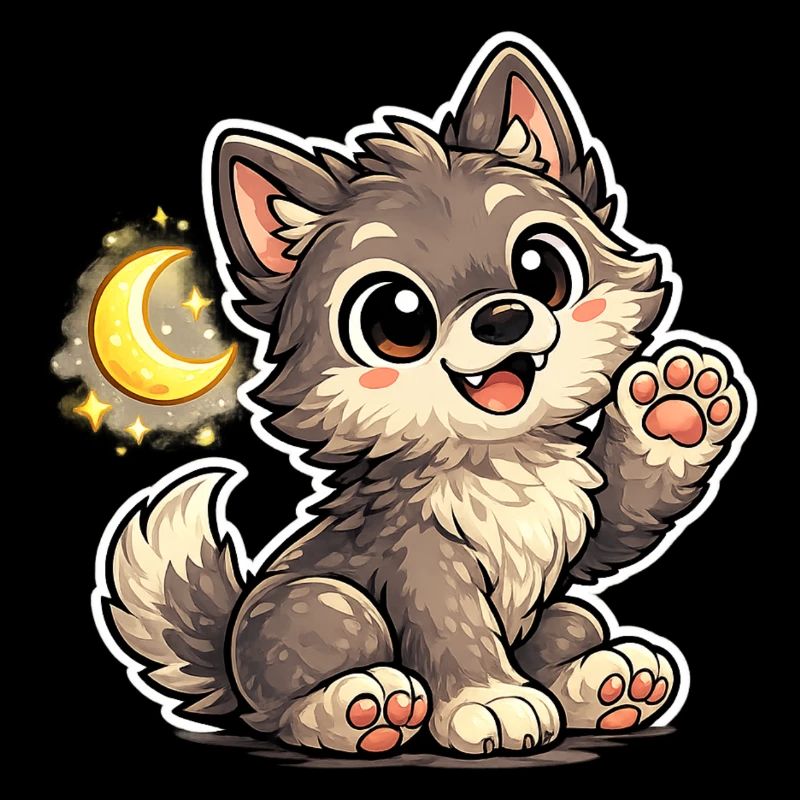 Mondnacht Wolfchen Cuddly Paw