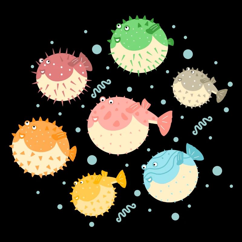 Colorful Puffer Fish