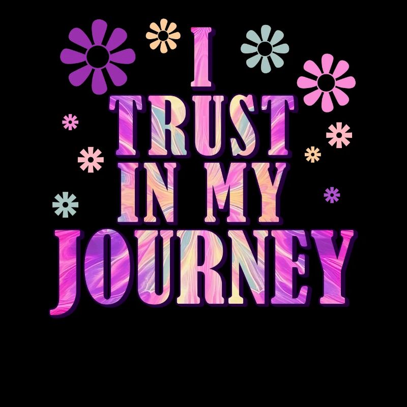 Inspirational Journey Affirmation Tie Dye Boho Gro