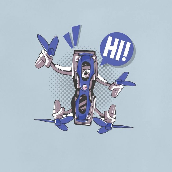 Quadcopter Robot Says "Hi"