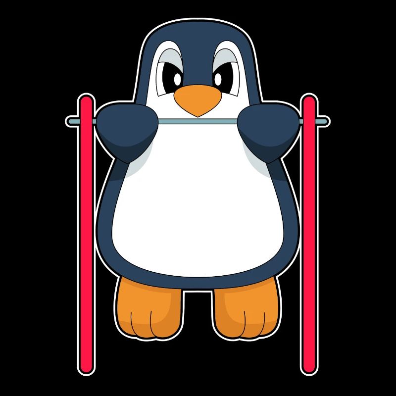 Penguin Bodybuilder Pull-ups