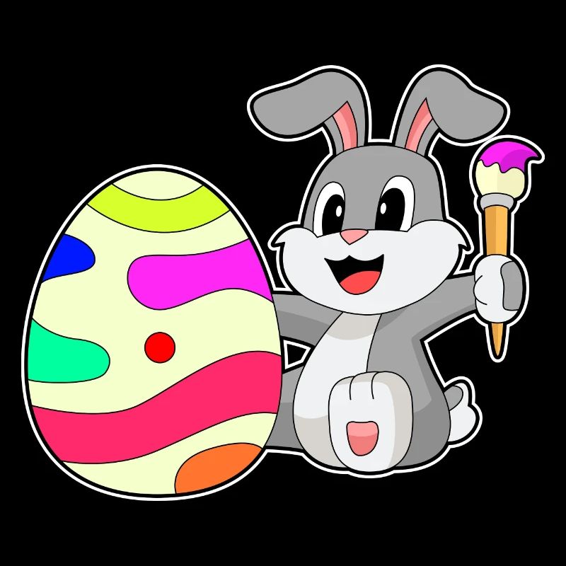 Bunny Easter Easter Egg Painting