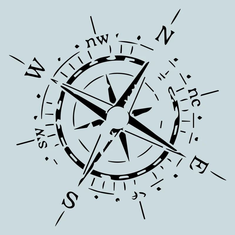 Windrose Kompass Hafen Bstyled | Freizeitmode