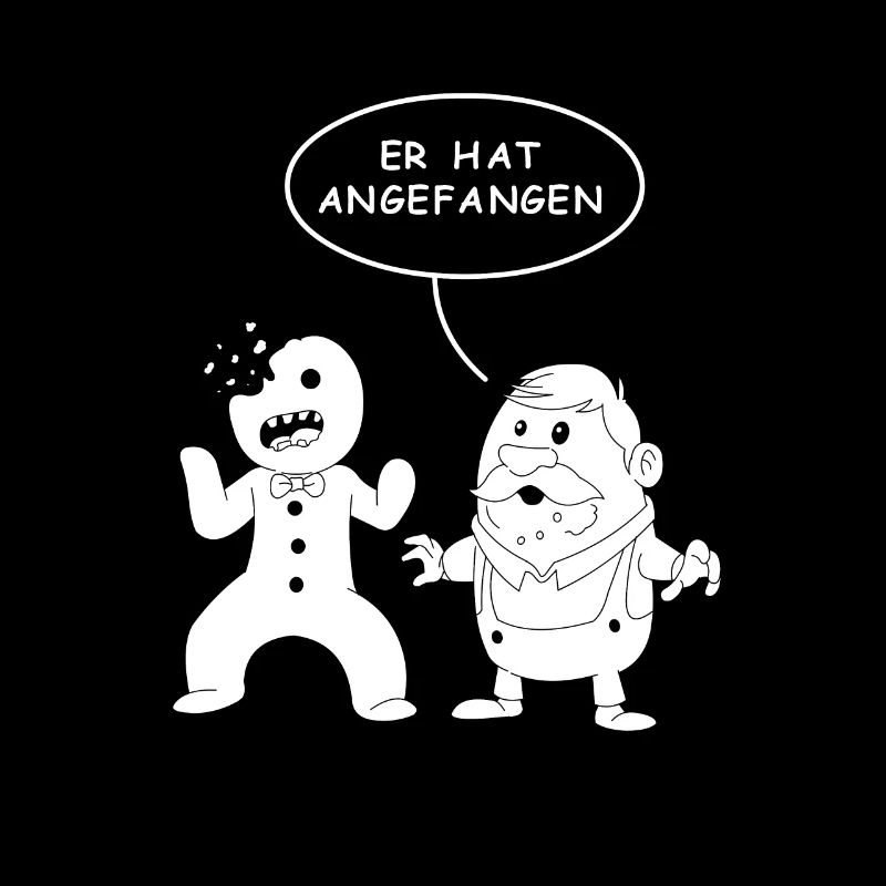 Er hat angefangen- Lebkuchen Pfefferkuchen Comic