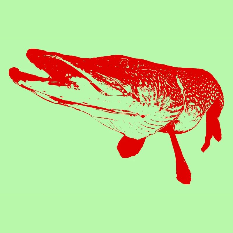 pike - red print