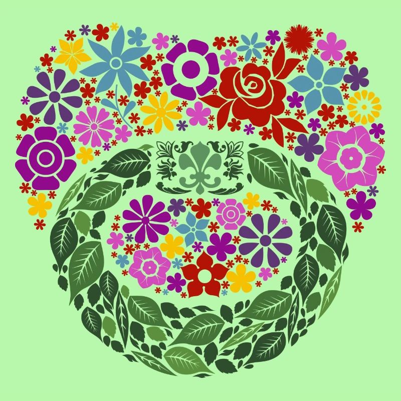 Pacifier floral pattern