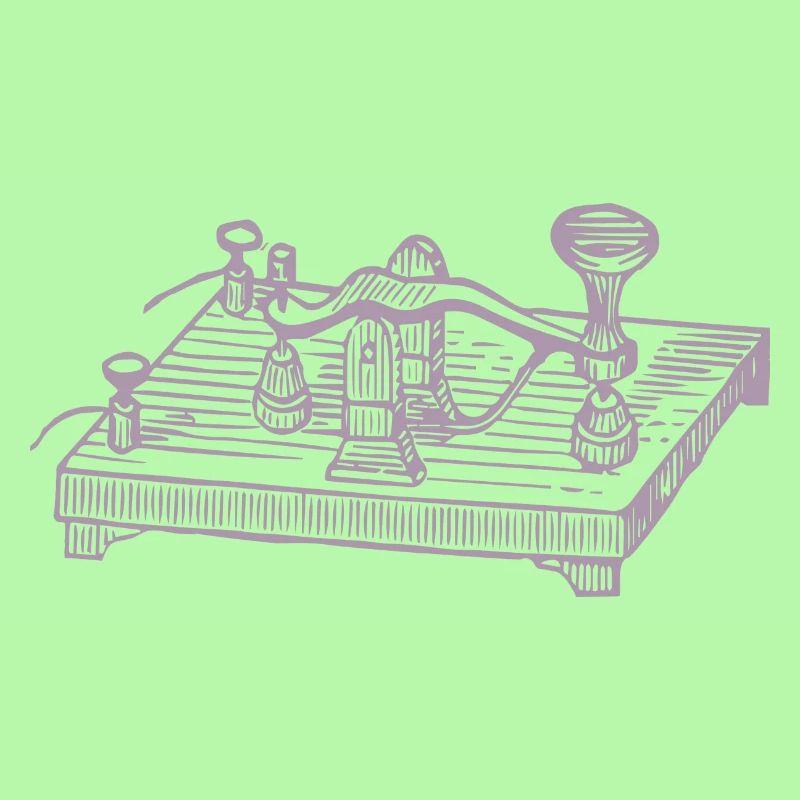 Vintage Morse Code Device, Retro Communication