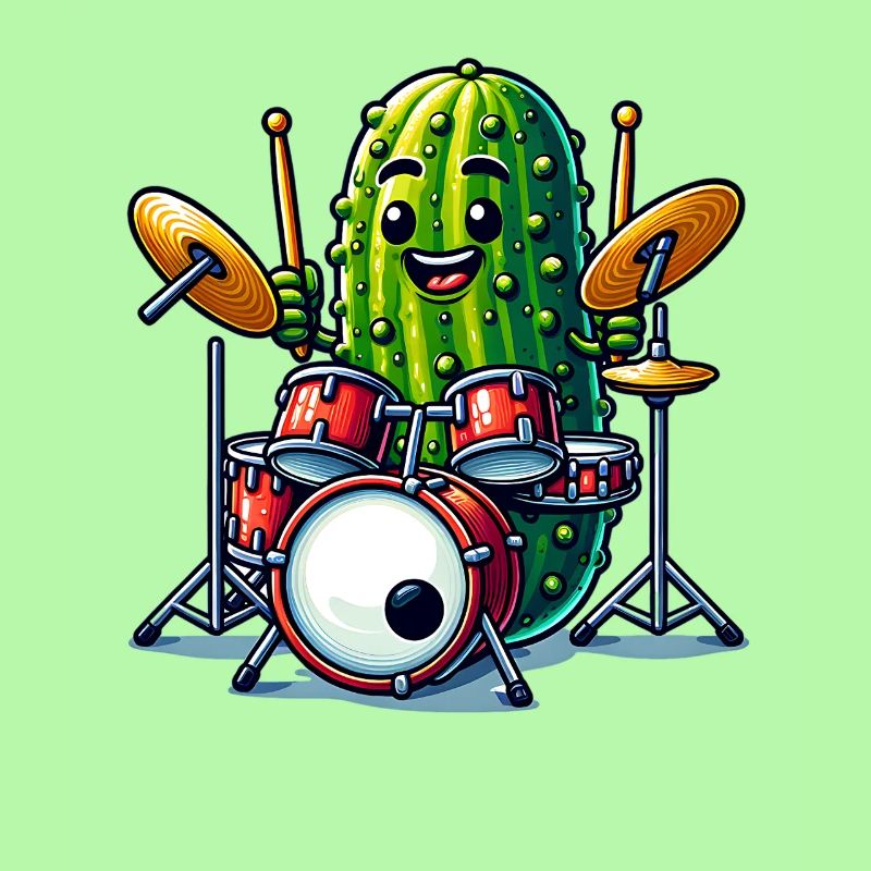 Drôle de concombre batteur Player Art