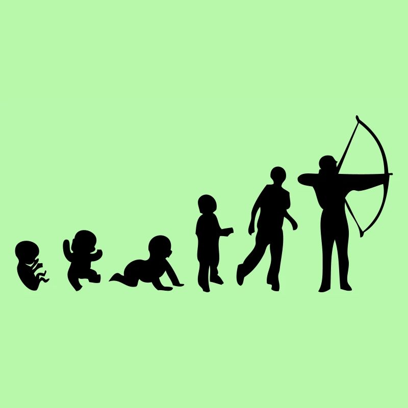 Evolution Mensch Sport Bogen schießen
