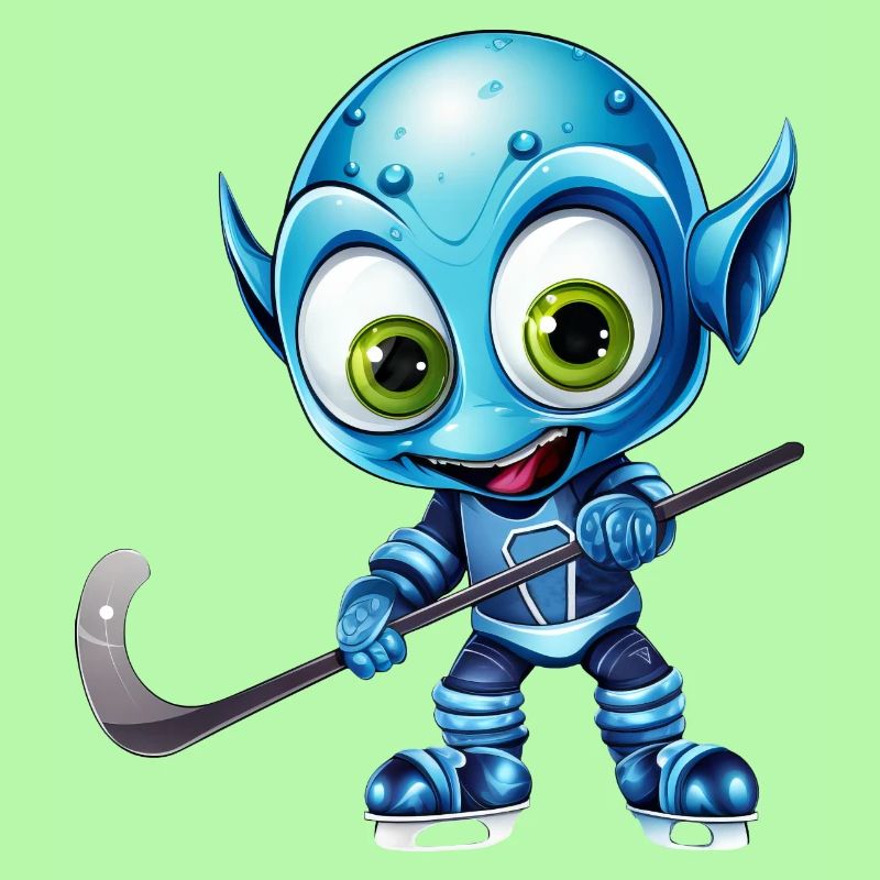Schimpanse Eishockeyspieler: Dynamisches