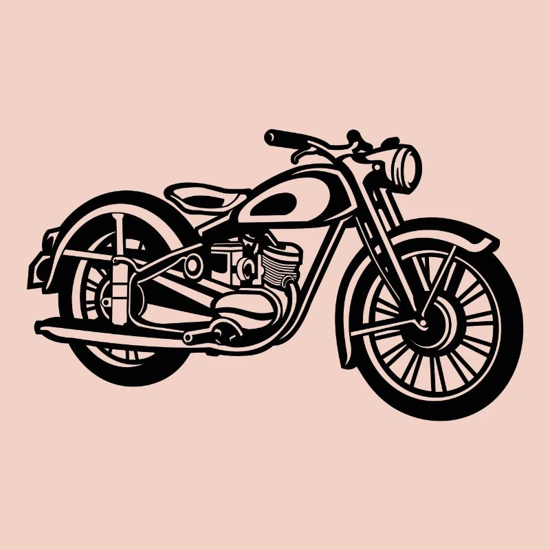 Motorrad / Classic Motorcycle 04_schwarz