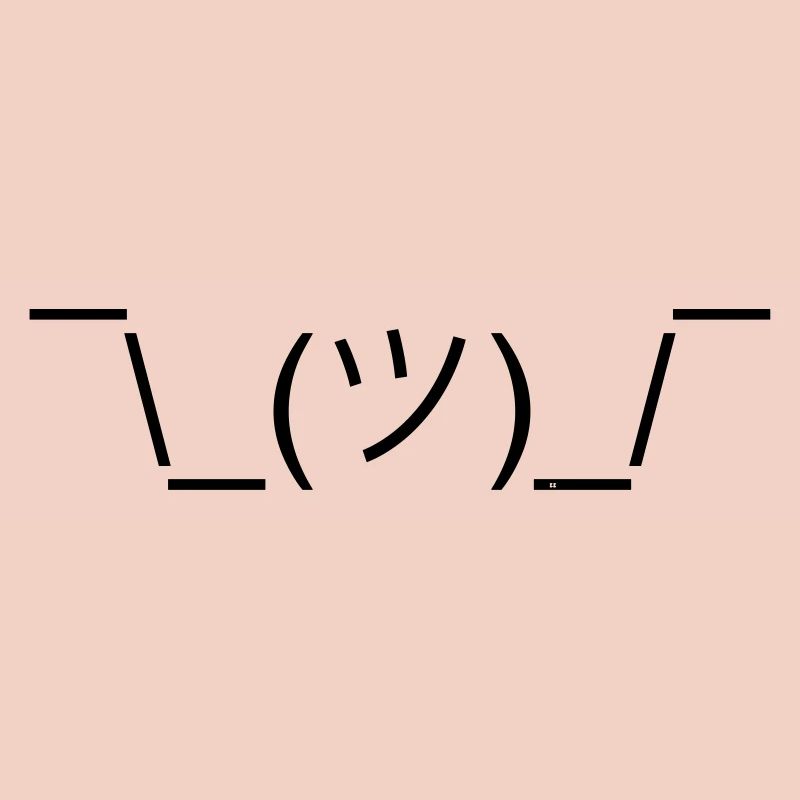 Shruggie Emojicon Design. Geschenk. Geschenkidee