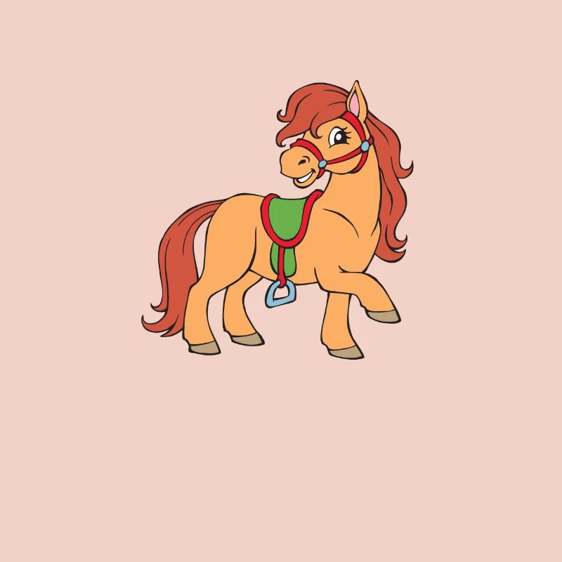 Mädchen Pony