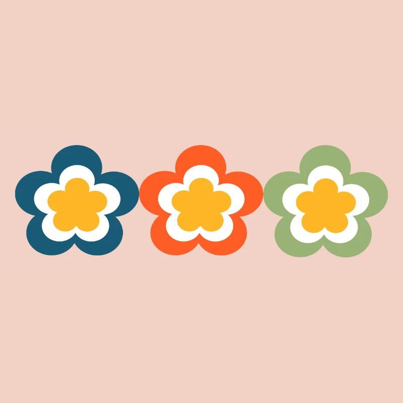 70s Flower Pattern