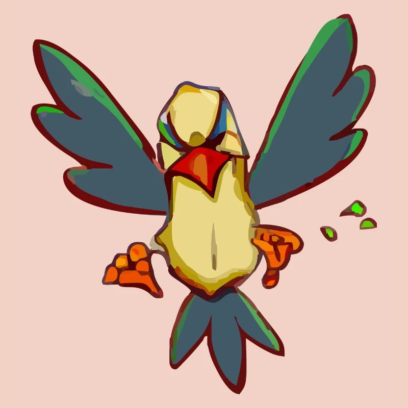Lik the grumpy bird