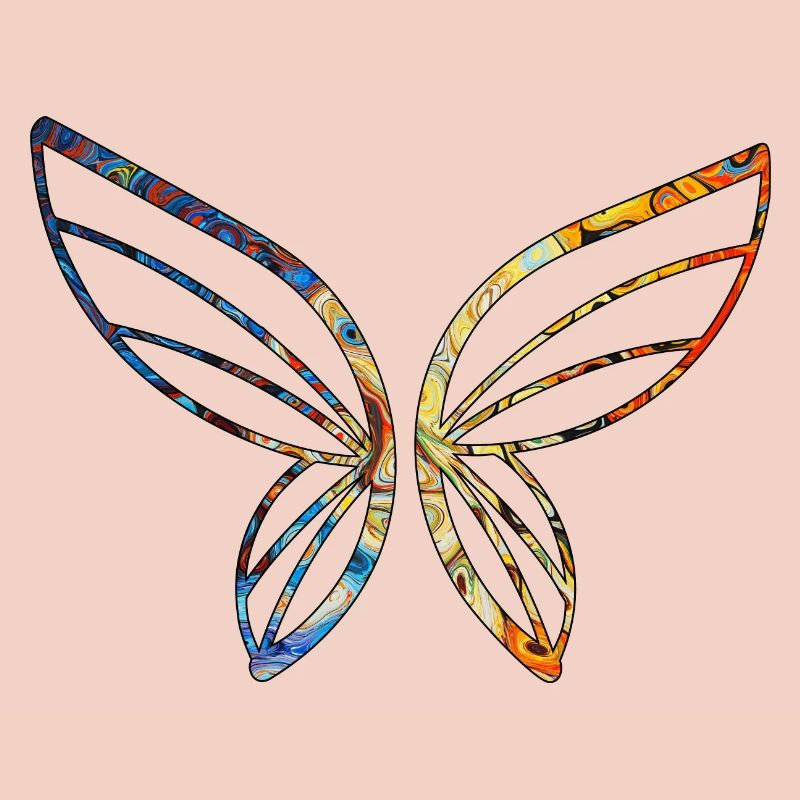 Der Schmetterling in Farben