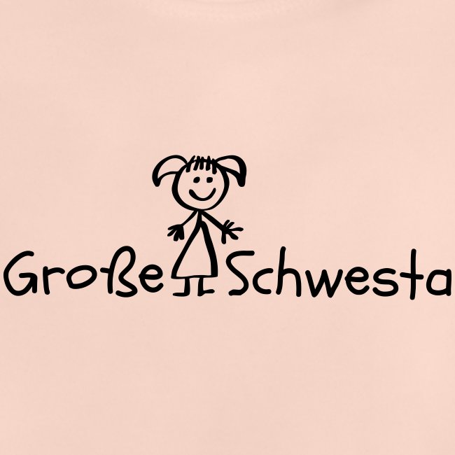 Vorschau: Grosse Schwesta - Baby Bio-T-Shirt mit Rundhals