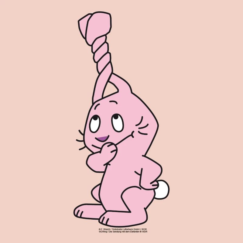 Rabbit with twisted ears