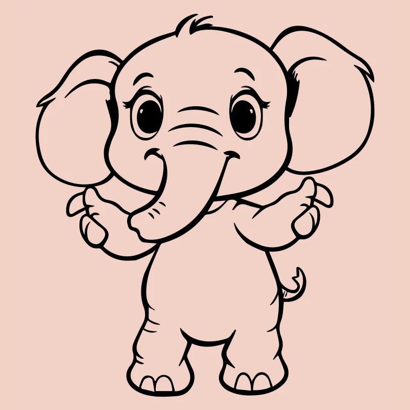 éléphant mignon