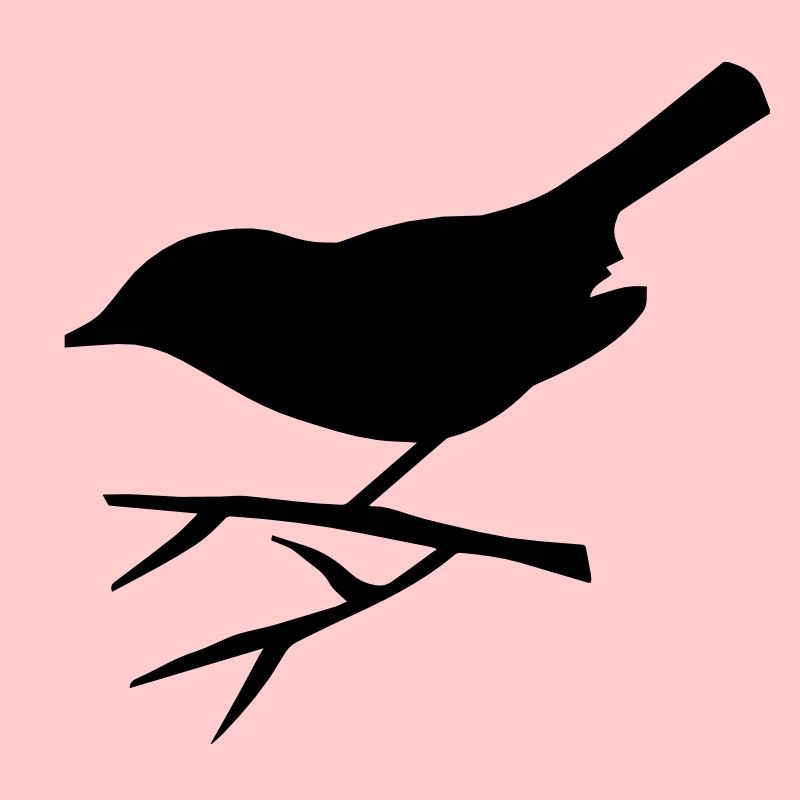 Vogel sitzt auf dem Ast