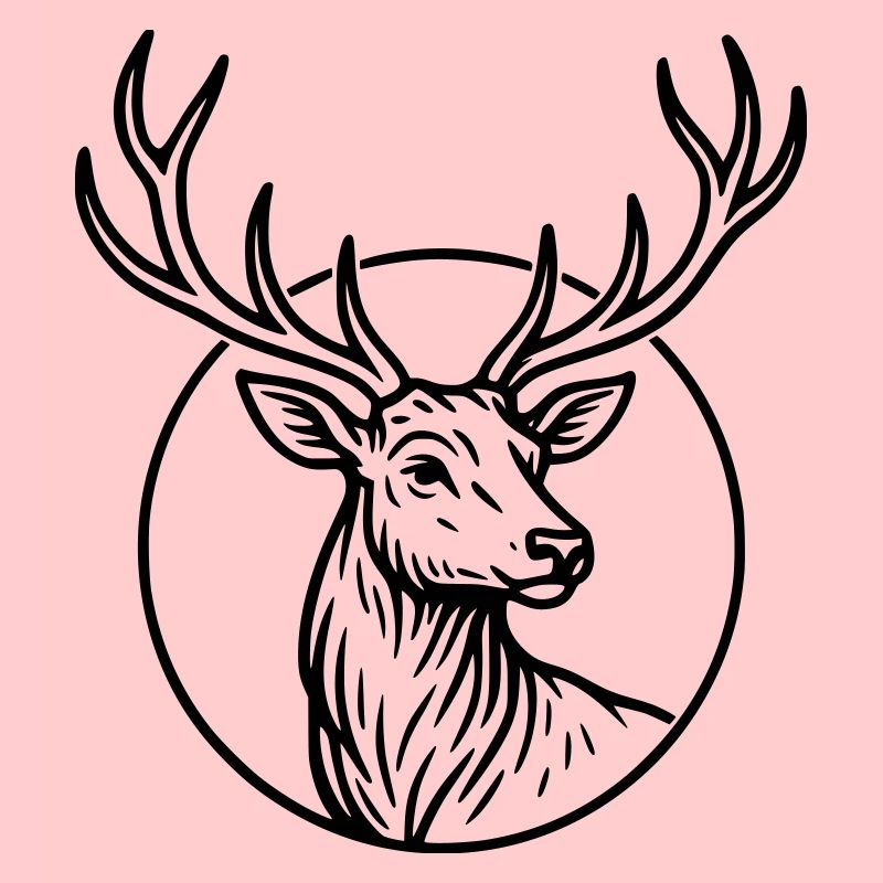 Large, deer