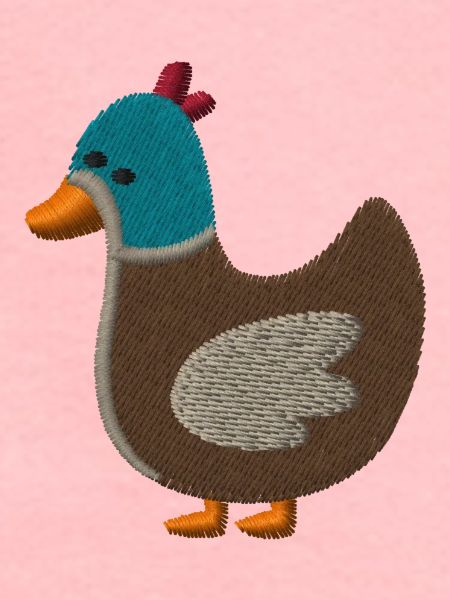 Canard brodé